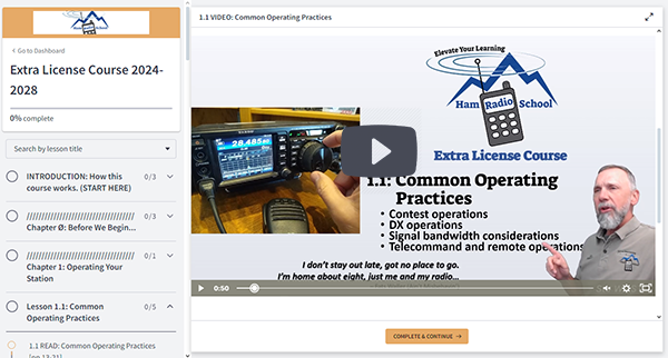 Extra course video lesson